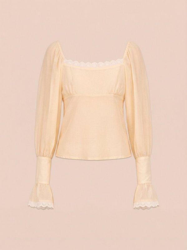 Crème Crush-blouse