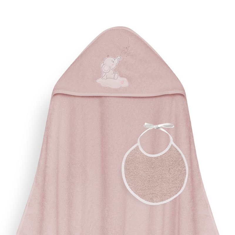 BATH TOWEL - 100X100 - 400 GSM COTON -  MOD.ELEFANTE GLOBO-DARK PINK
