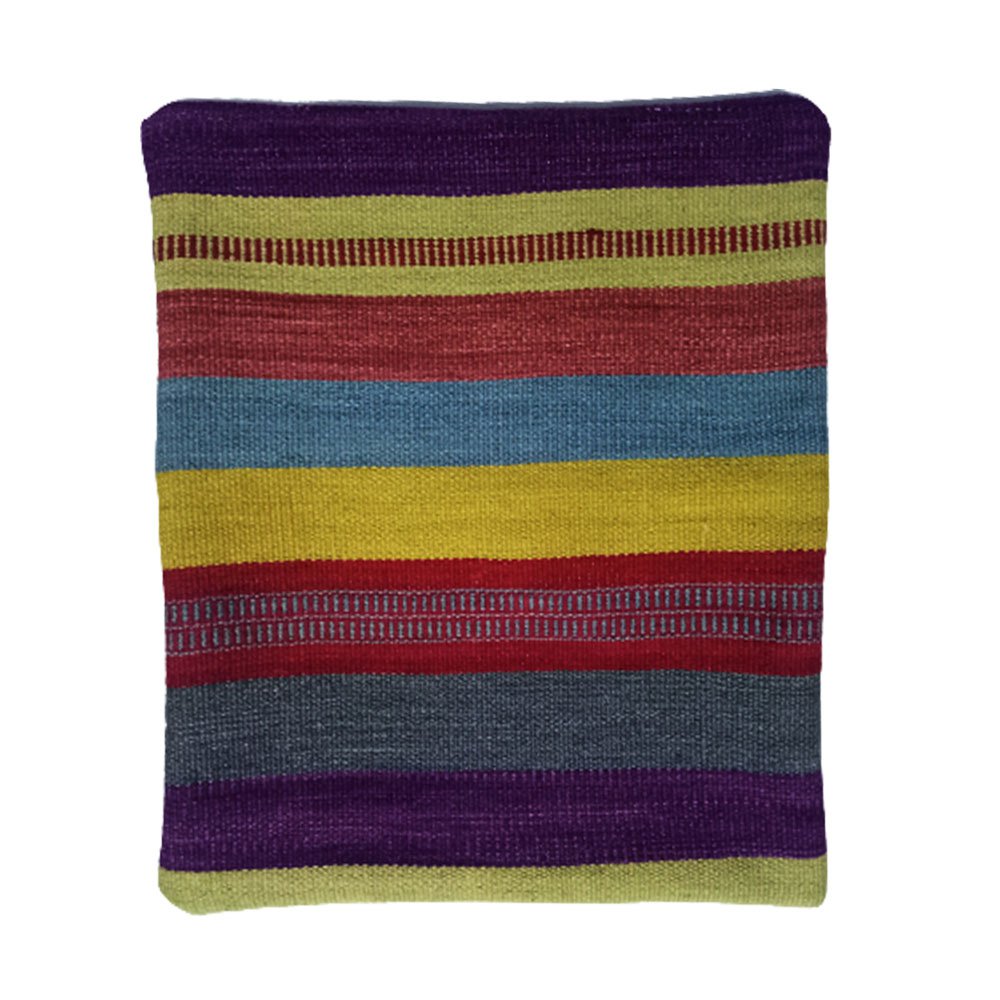 Kilim Ręcznie tkana ciemnofioletowa poszewka na poduszkę