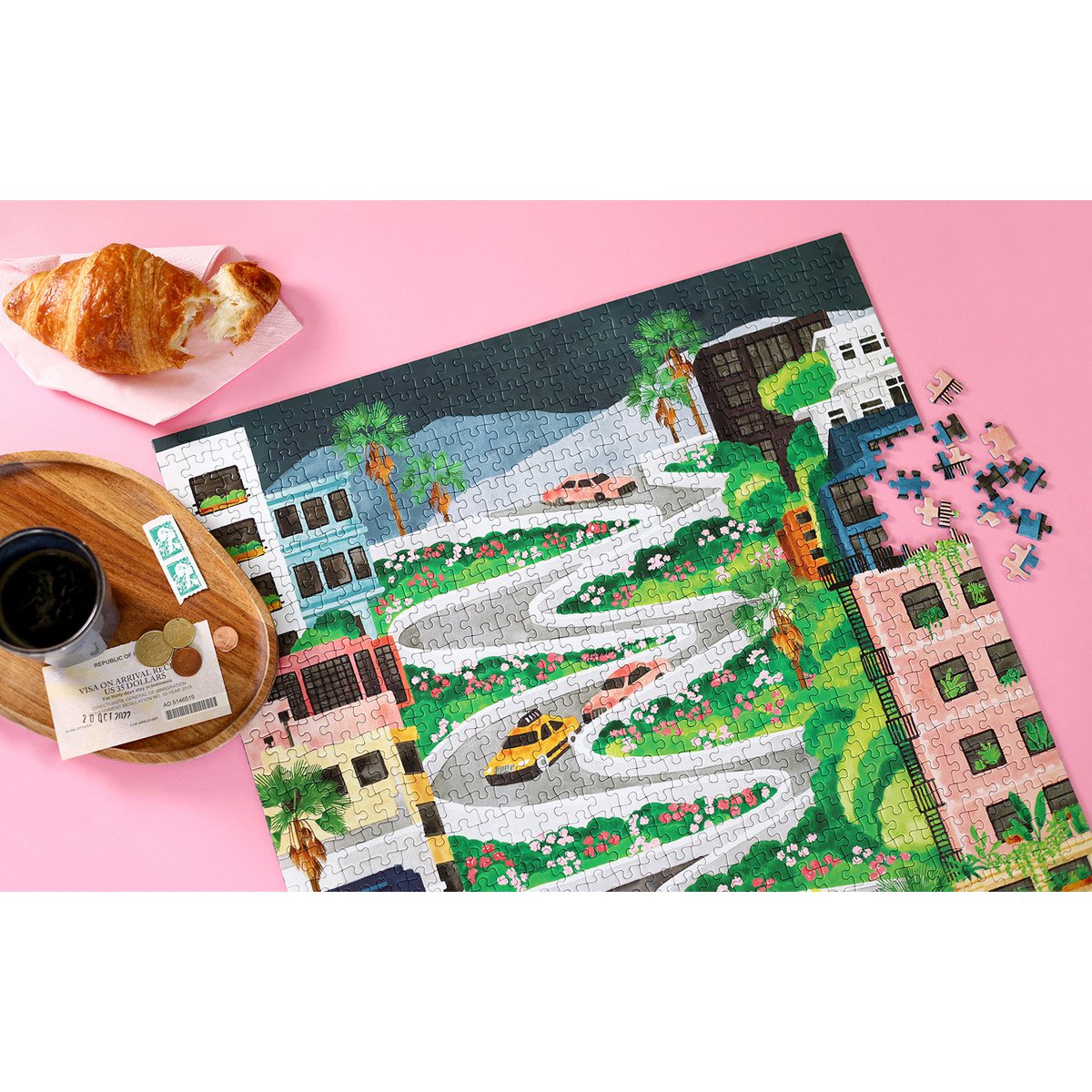 LOMBARD STREET - Jigsaw Puzzle 1000 brikker