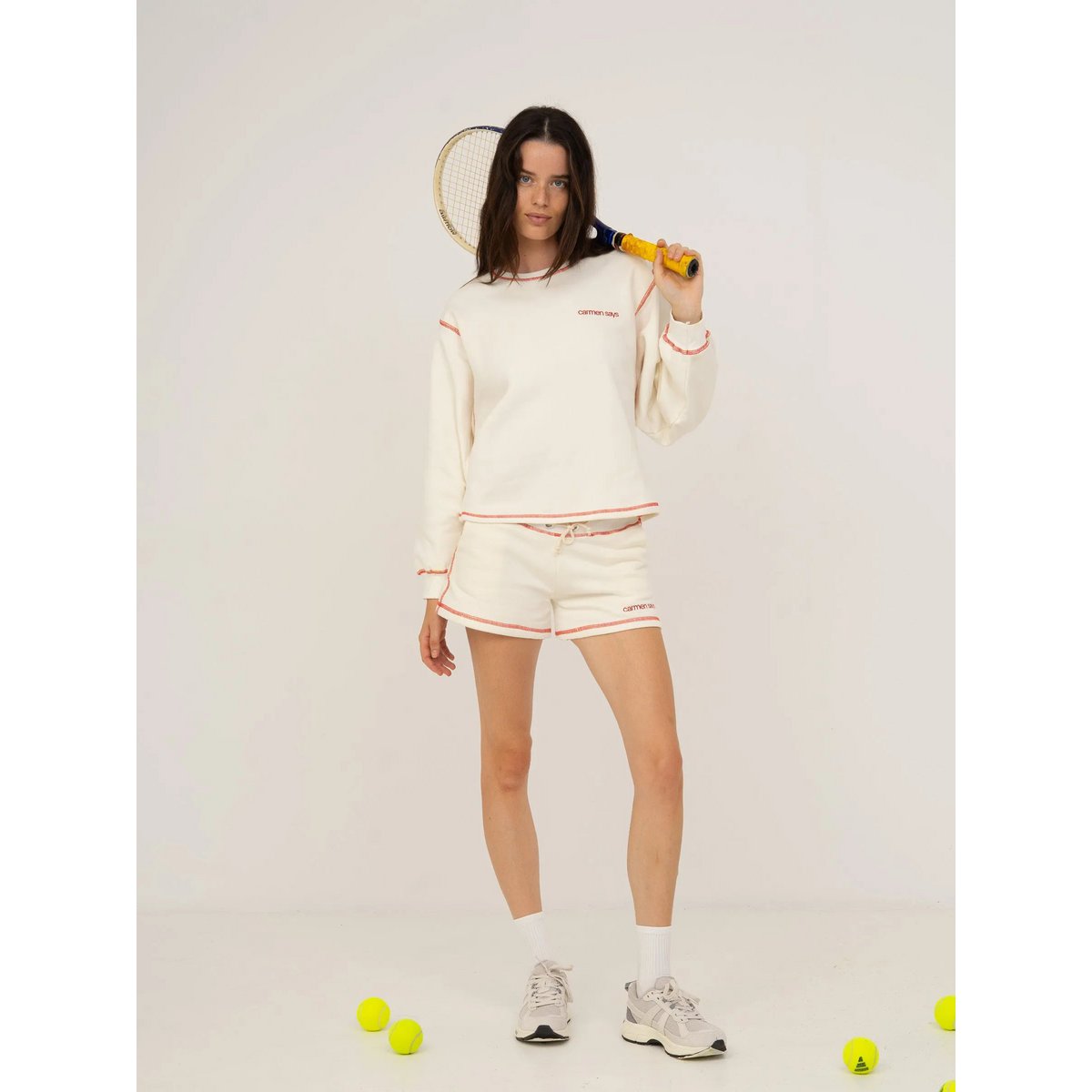 Form White Jersey Sweatshirt