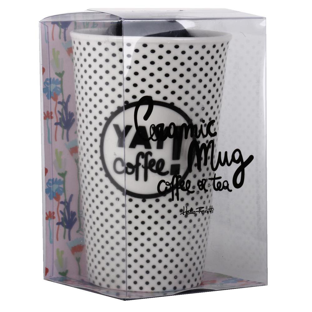 CERAMIC TAKE AWAY COFFEE MUG HF