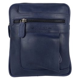 Skuldertaske eller Crossbody-taske i 6 farver glat læder med justerbar skulderrem