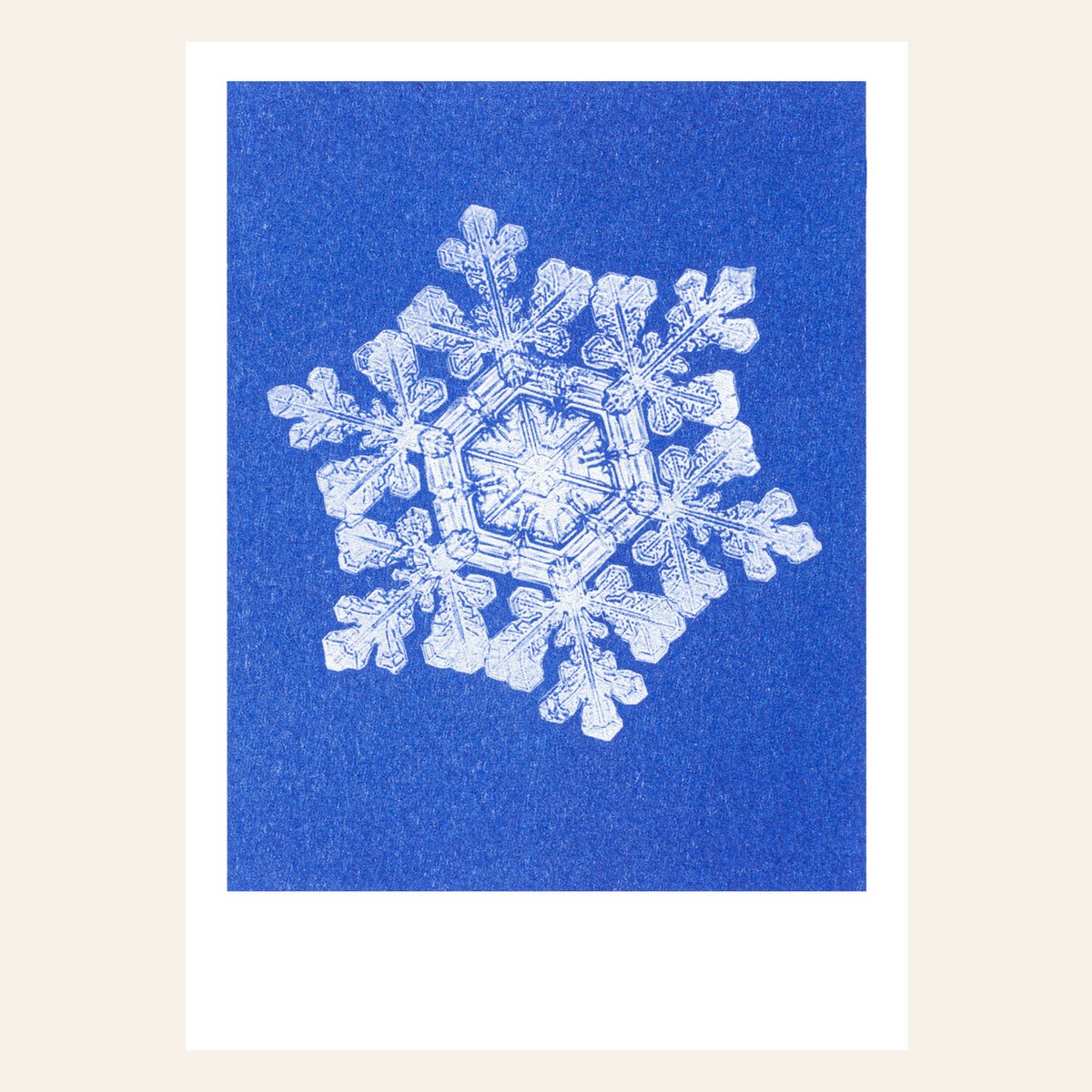 Risographie Postkarte – Snow – DIN A6