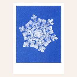 Risographie Postkarte – Snow – DIN A6