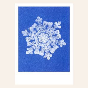 Risographie Postkarte – Snow – DIN A6