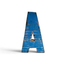 Letter "A" made from recycled oil barrels | 22 or 50 cm | different colors