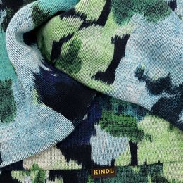 Headband Accessoire blue green watercolor | Ponte Jersey