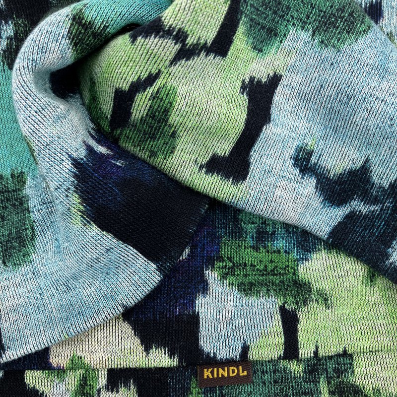 Headband Accessoire blue green watercolor | Ponte Jersey