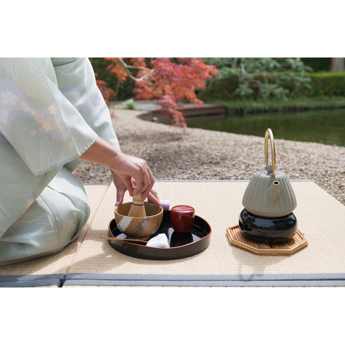 Edo Matcha Brush, 80 bristels, 6x11cm