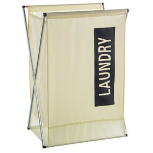 ALUMINUM/POLYESTER WHITE/BLACK CLOTHES HOLDER 45X32X71CM, ALUM.50%+POLY.50% ST86999