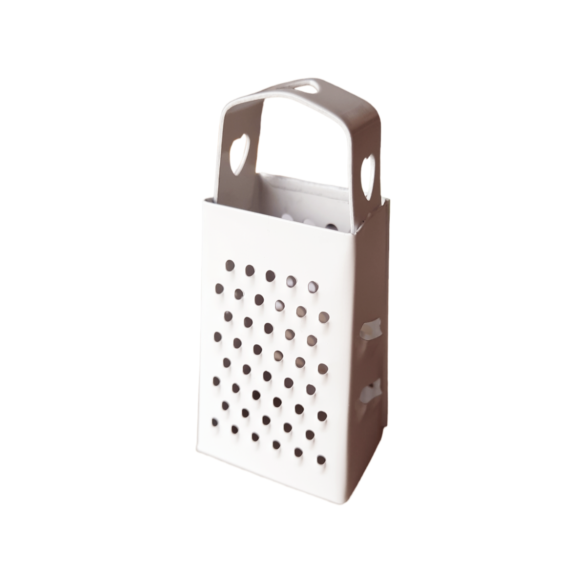 Mini grater WHITE with heart 7.5cm (for amber cubes)