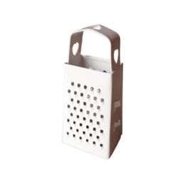 Mini grater WHITE with heart 7.5cm (for amber cubes)