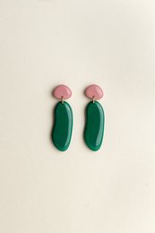 Boucles d'oreilles Nora - Bloom / Émeraude