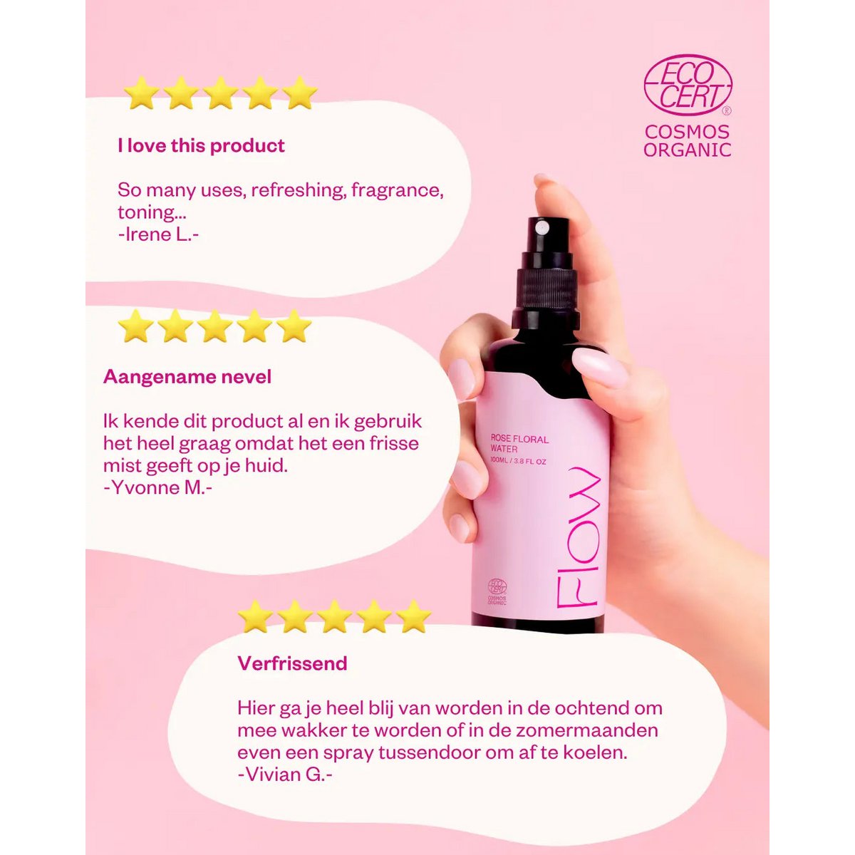 Rose Floral Water Face Mist - Luxury rose water facial spray