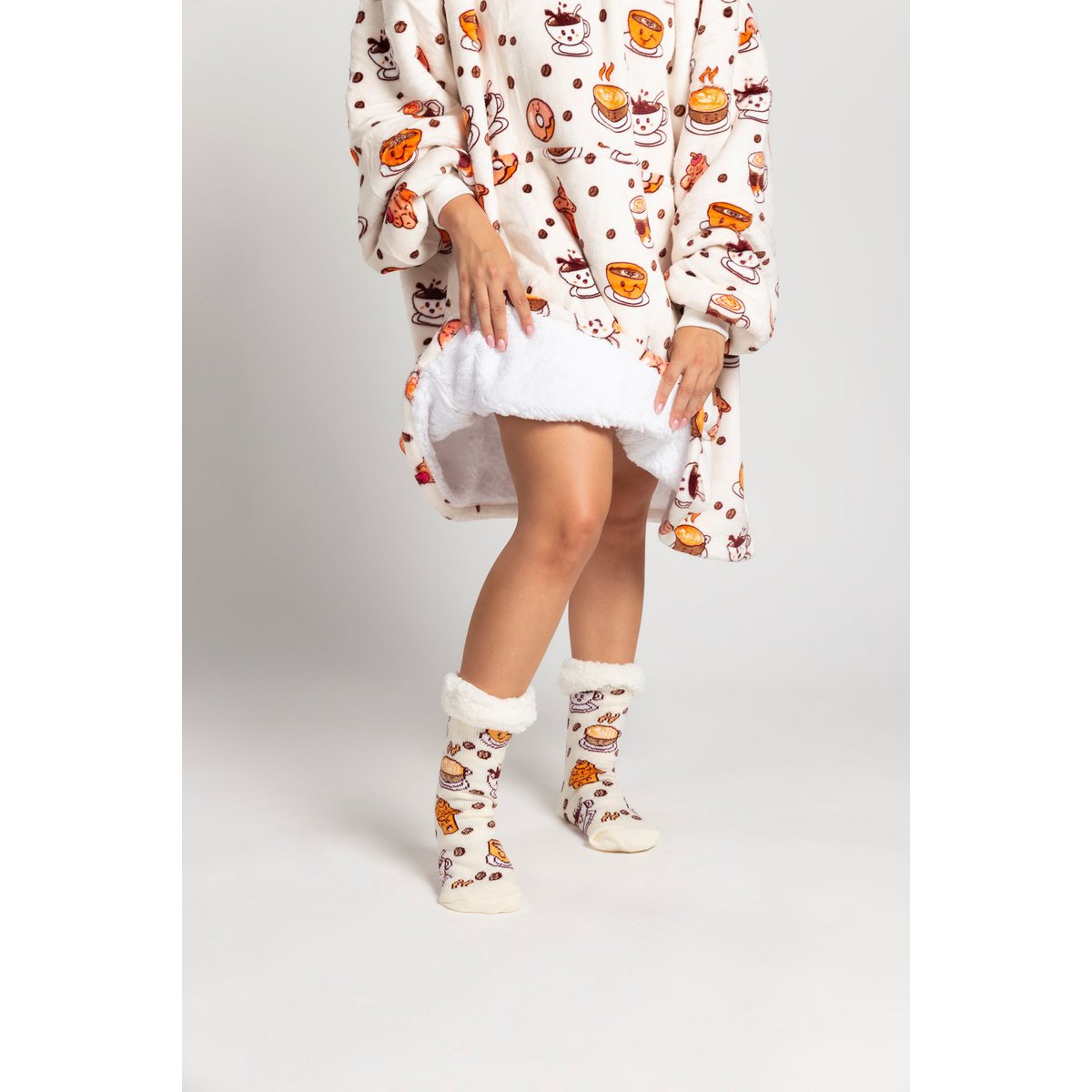 Vitapur - Hoodie blanket + socks - Coffee time