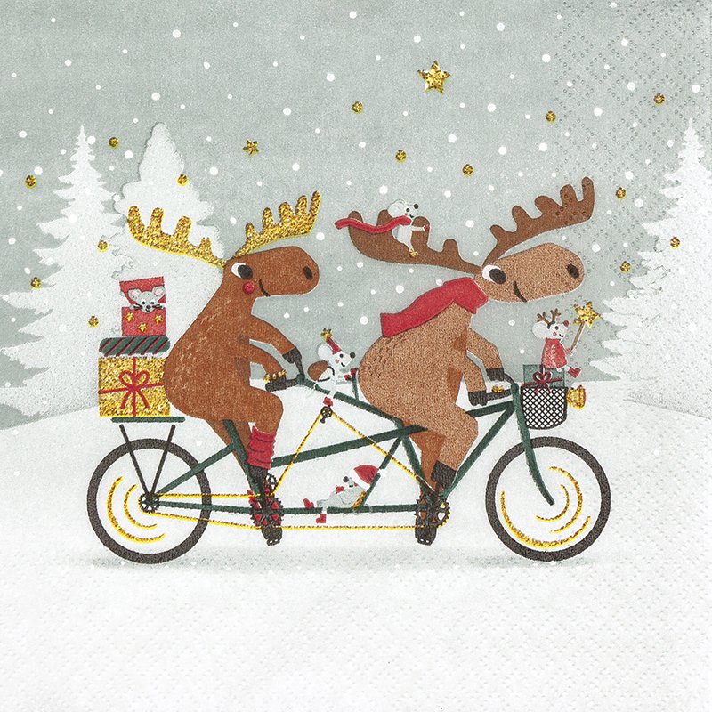 Lunch-Servietten Tandem Moose
