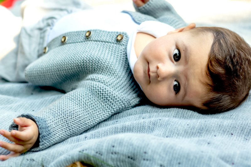 Set: Baby cardigan & Secret Santa hat made from 100% finest merino wool - the perfect gift for a birth
