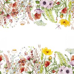 Cocktail-Servietten Field of Flowers