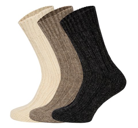 1 pair of wool socks 100% "Virgin Wool"