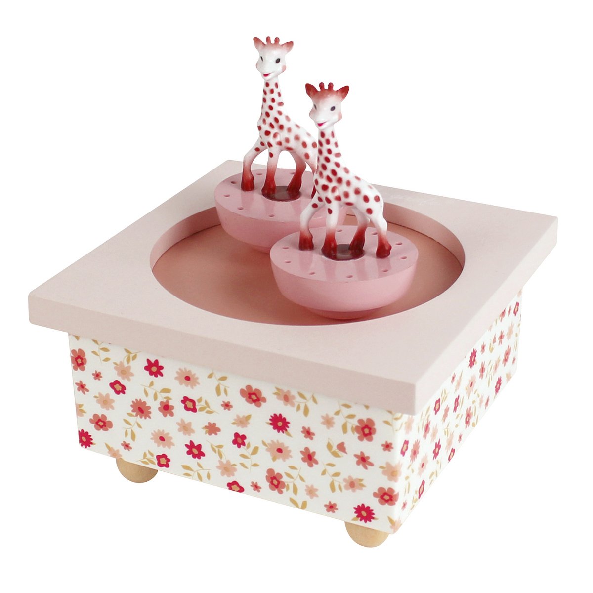 Sophie the giraffe music box - Pink