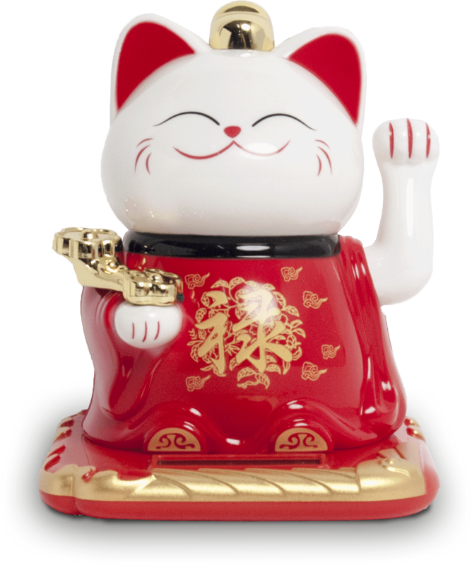 Lucky Cat Lok, Solar type, 9x10x10,5cm