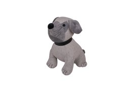 Grå Bulldog dørstopper 28 cm Isabelle Rose