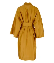 Satin kimono badekåbe Solid Antique Gold