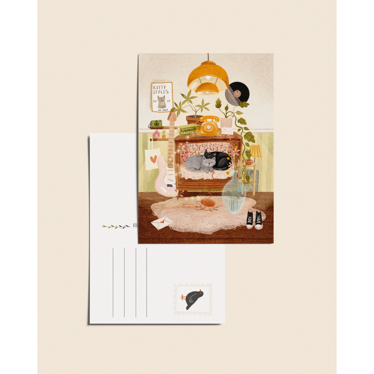 “My future living room” – A6 Illustrated Postcard | 350gsm Tintoretto Gesso