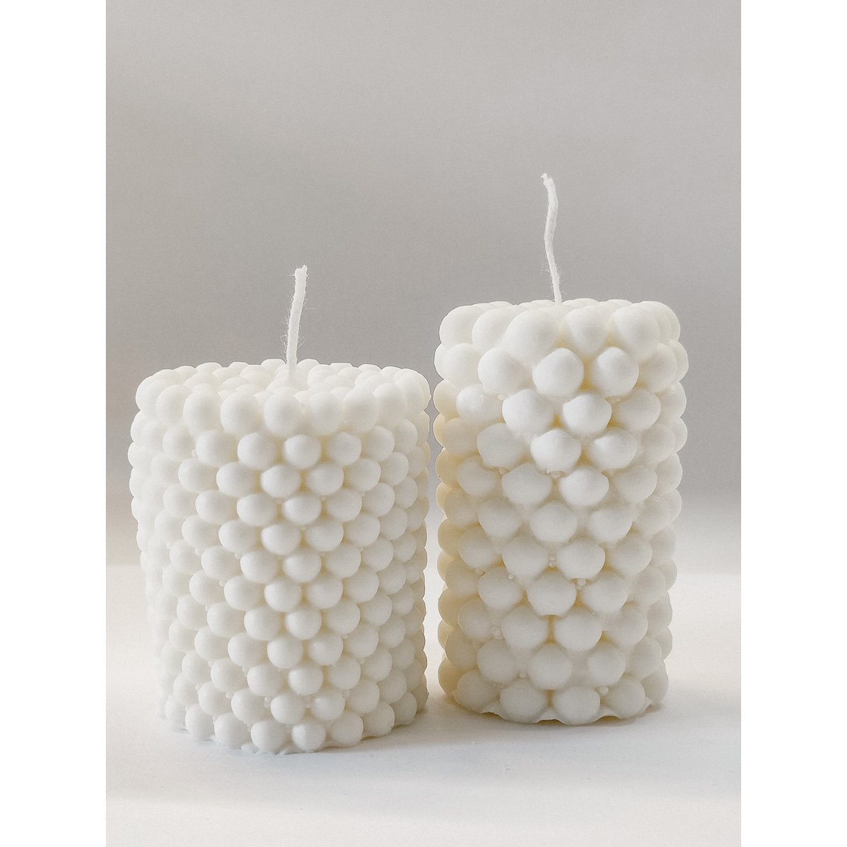 Bubbles M & L candle set - Bubbles M & L Candle Set