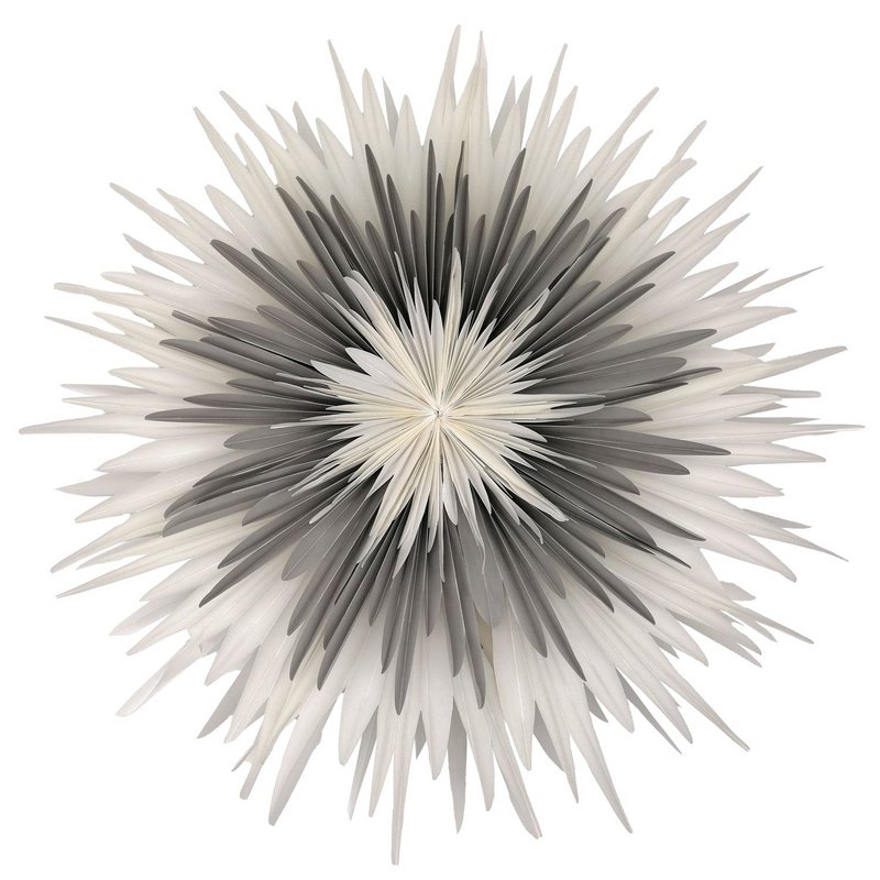 Stella-Dalia, parchment paper white-gray-white 60 cm
