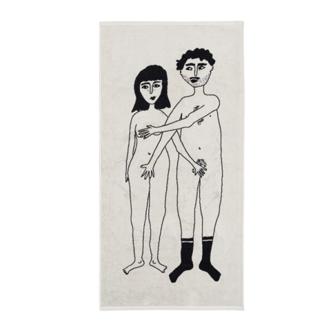 bath towel naked couple