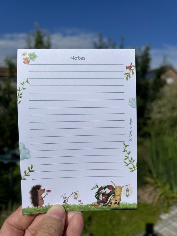 Bloc de notes - Spring au thème A6