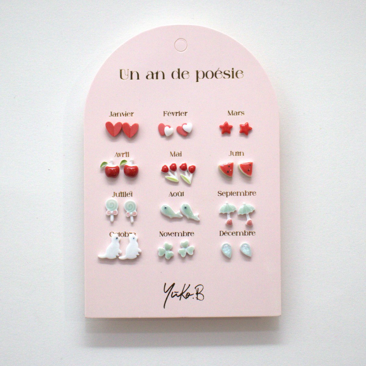 Offer of 20 poetic earrings cards