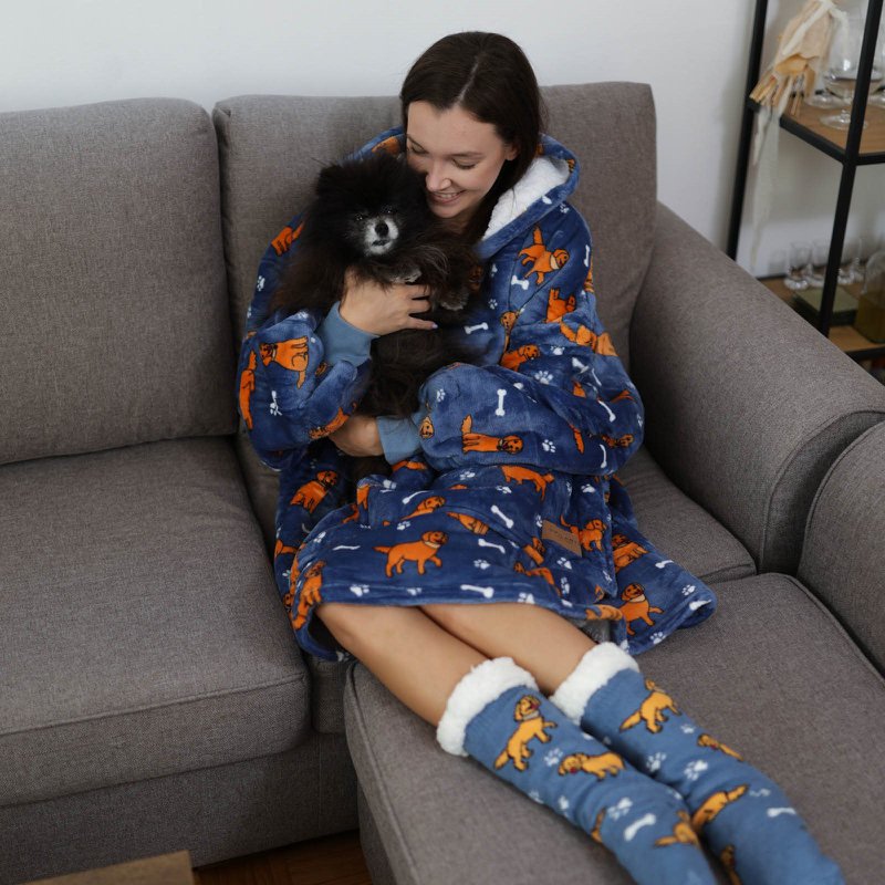 Vitapur - Manta sudadera con cremallera + calcetines - Retriever