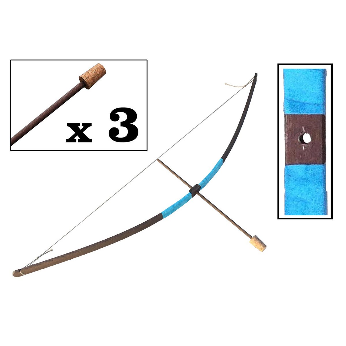 BOW RUSTIK + 3 ARROWS - ST454F