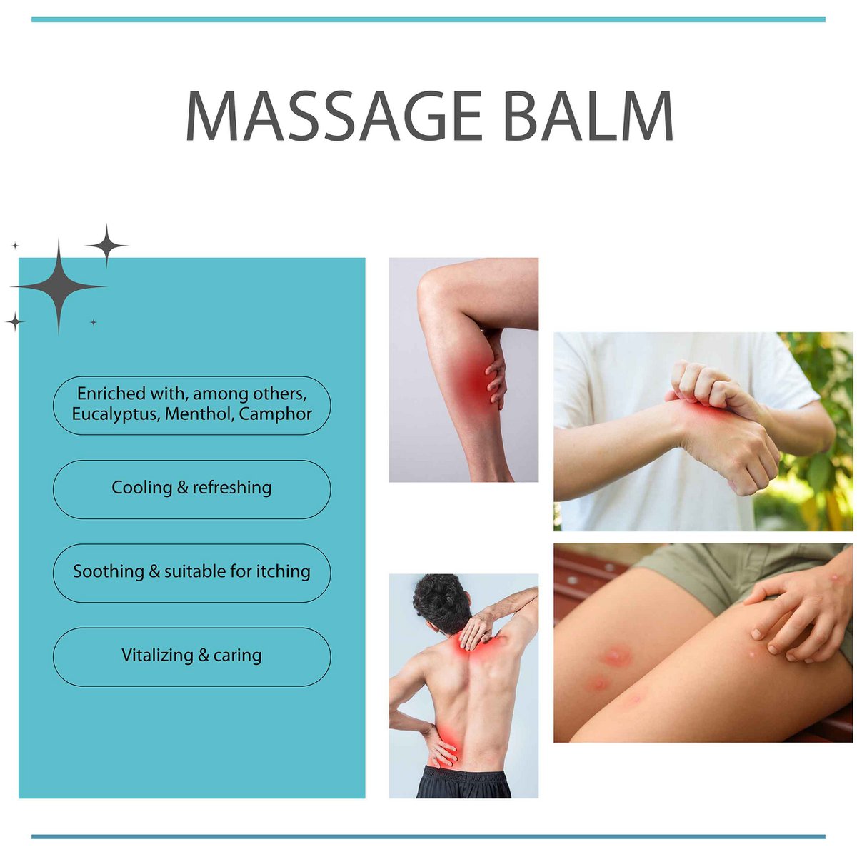 Camille Cosmetics | Massage balm - spierbalsem - 250ml
