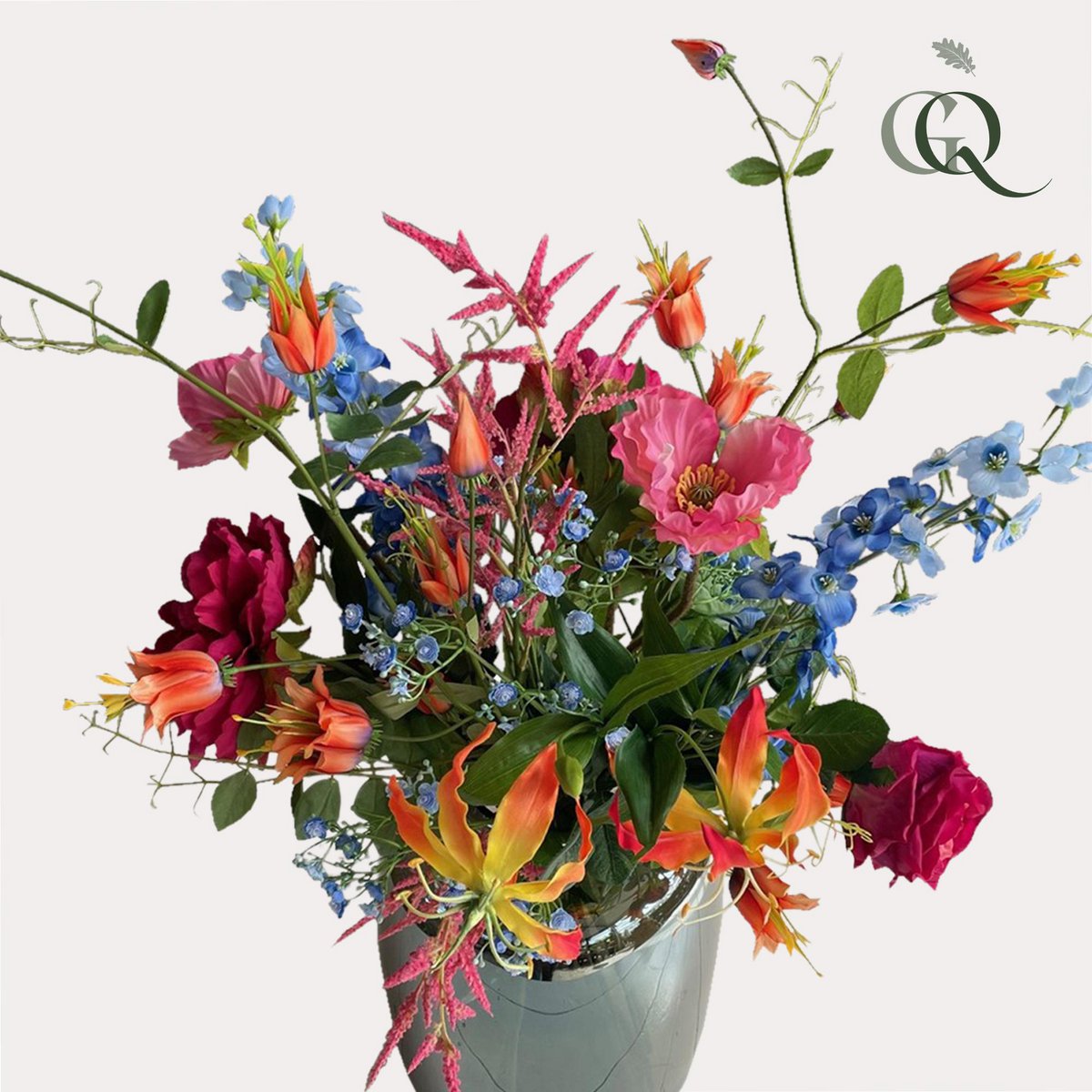 Künstliche Blumen - Blumenstrauß L - Colorful Glam - 80cm