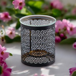 Perfume burner Metally Series – The Perfect – Original Pattern – Healthy Diffusion – in Metal and Glass – Interior Decoration – Gift Idea