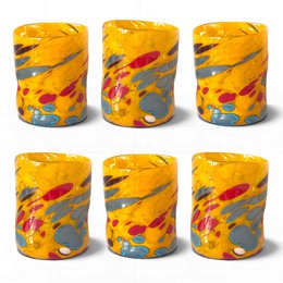 Bicchieri Tiepolo in vetro di Murano, realizzati nell'isola di Murano, soffiati e lavorati a mano da maestri Vetrai - SPECIAL EDITION - 450 ml.