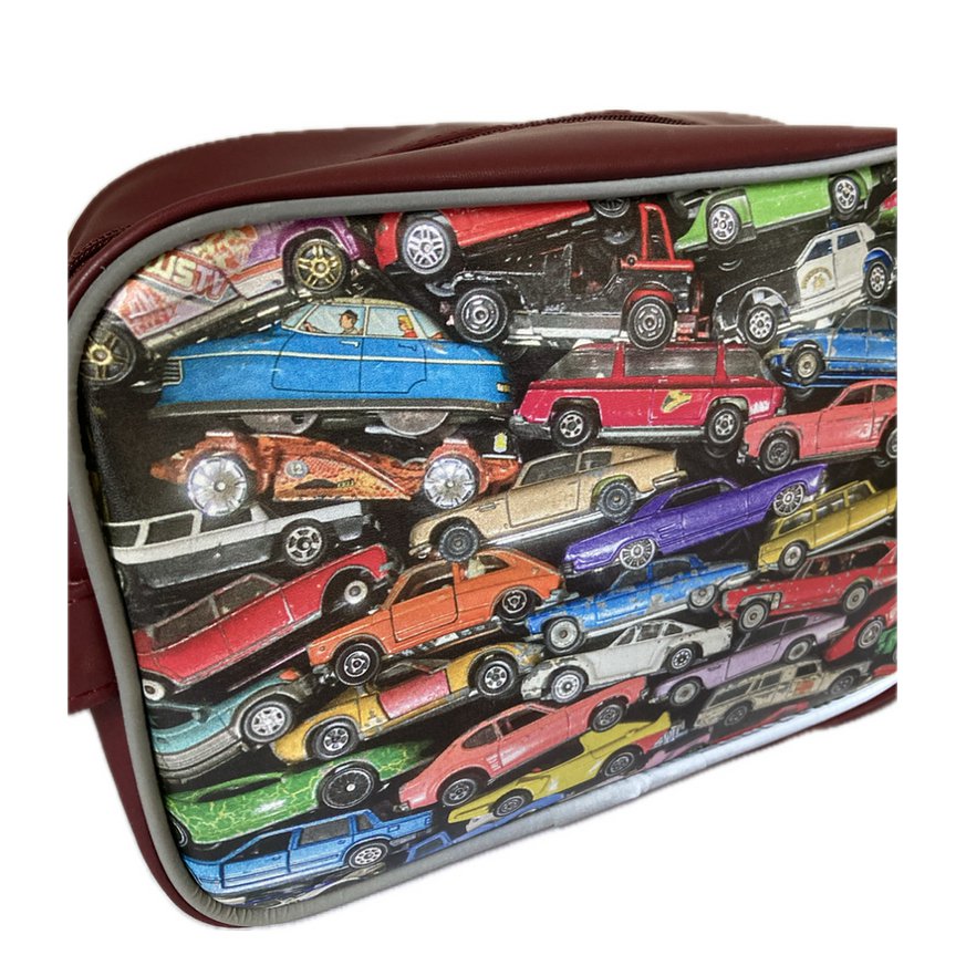 Toiletry bag vintage toy cars