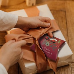 Lykkelys / I gaveæsken med en udskåret sløjfe 🎀 / Varmt / Glædelig jul fra bunden af ​​mit hjerte / VE 15