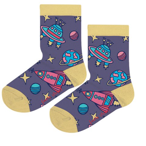 Toddler Socks Space