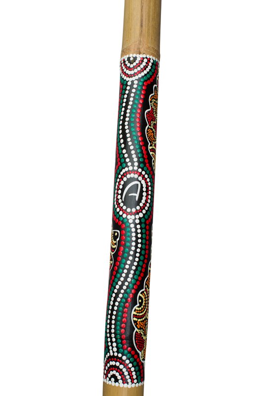 Didgeridoo bamboo 120cm - Painted - including nylon carrying bag - Multicolor