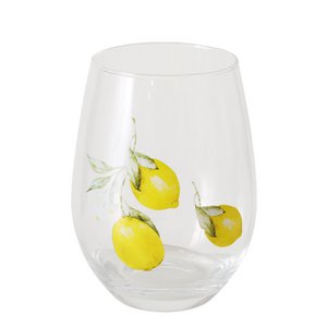 Drinking glass Capri 600ml glass lemon