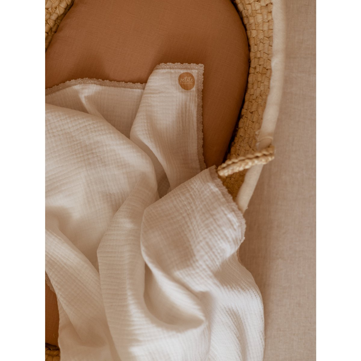 Baby Swaddle / Triple Layer Muslin - Ivory