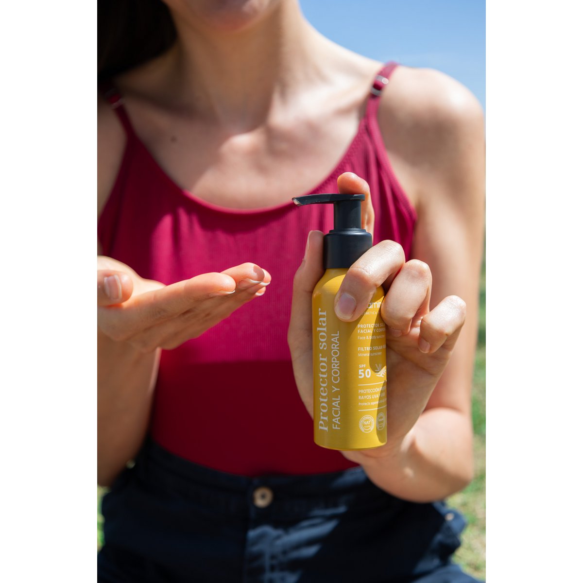 Protector Solar Natural - Facial y Corporal - SPF 50 - 100ml.