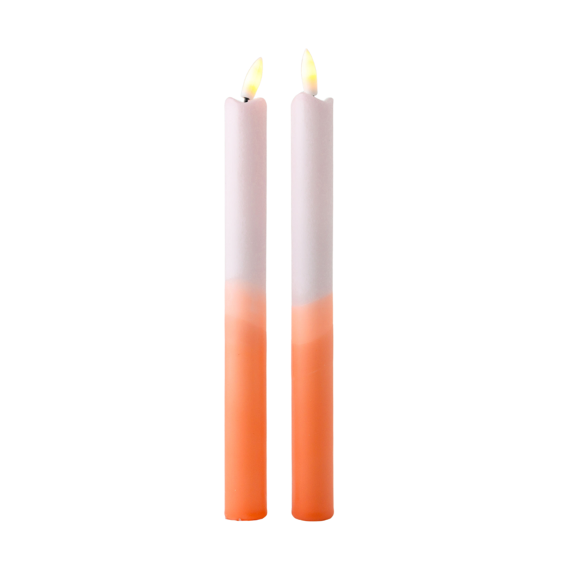LED-søjlelys Peachy - Sæt med 2