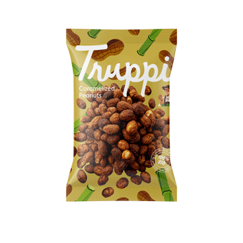 100% GEKARAMELISEERDE PINDA'S alleen met SUIKERRIET