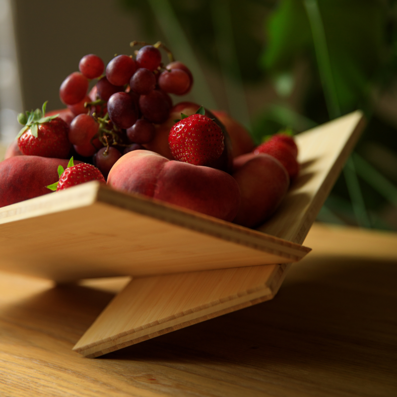 Bamboo Wooden Fruit Bowl